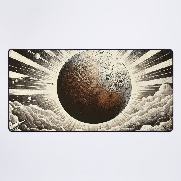 Item preview, Celestial Orb Amidst Cosmic Cloudscapes designed and sold by PictorialWhimsy.