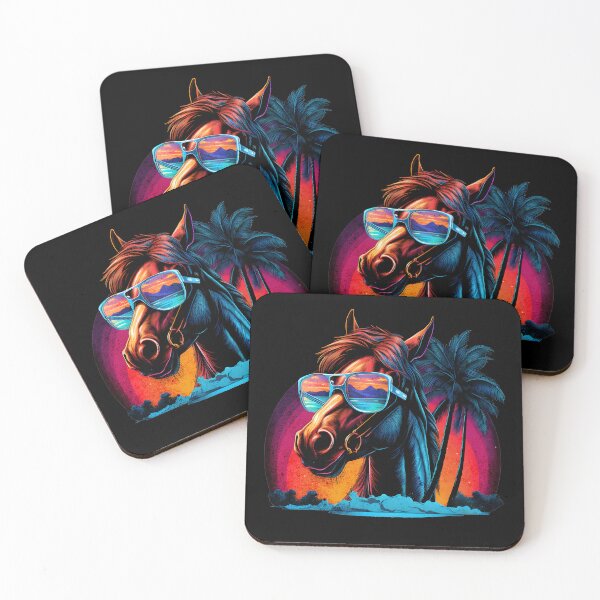 Item preview, Retro Wave American Horse Good Vibes designed and sold by RedDesignSyc.