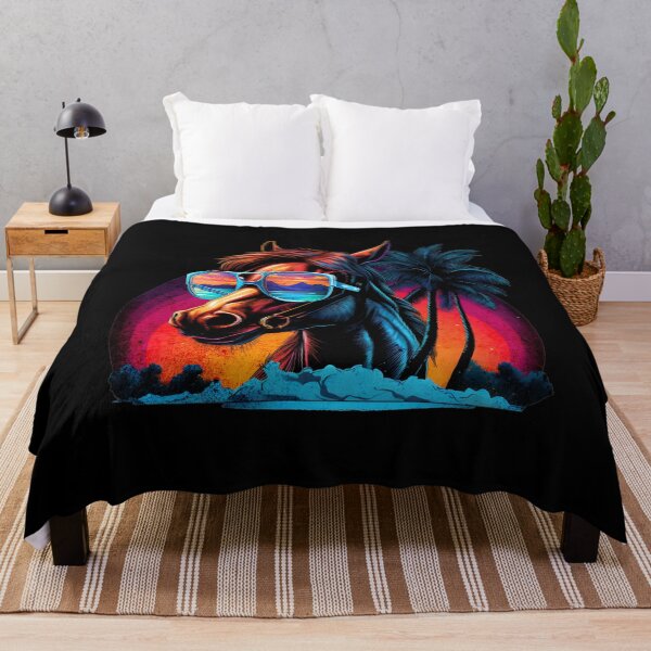Item preview, Retro Wave American Horse Good Vibes designed and sold by RedDesignSyc.