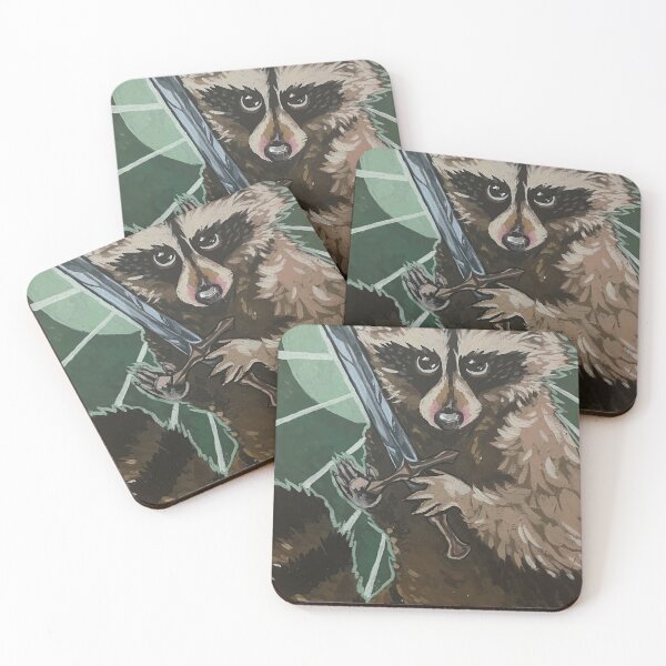 Item preview, Raccoon Swordsman designed and sold by FridaKaker.