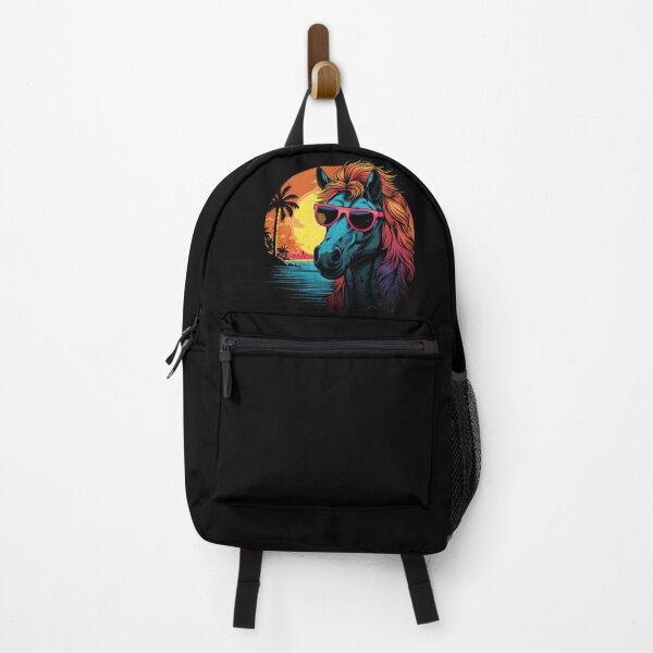 Item preview, Colorfull Retro Wave Shetland Pony Horse designed and sold by RedDesignSyc.