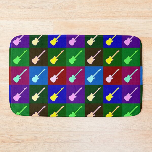Item preview, Darker Telecaster Style Electric Guitar Warhol Inspired Artwork designed and sold by kakarikihill.