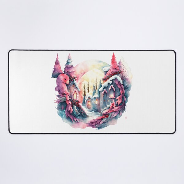 Item preview, Winter Wonderland Idyllic Snowy Townscape designed and sold by Openspace2020.
