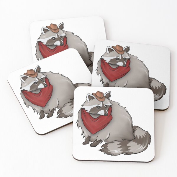 Item preview, Cowboy Raccoon designed and sold by Dinneendraws.