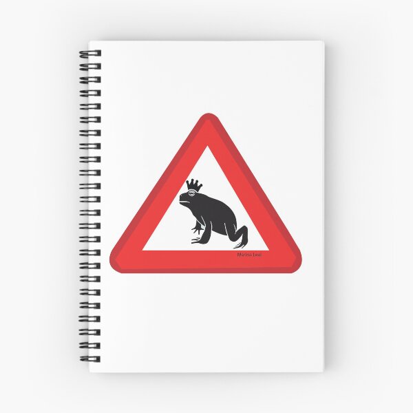 Item preview, Prince Frog Migration Traffic Sign designed and sold by Marina Leal.