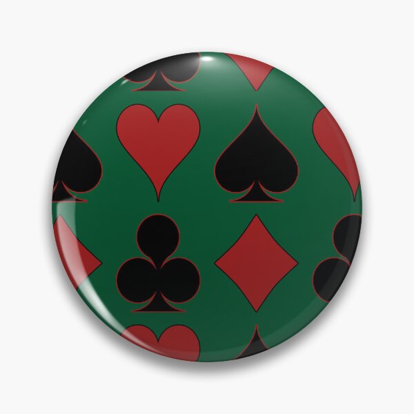 Item preview, Card Suits - Red and Black on Green designed and sold by Tree45.