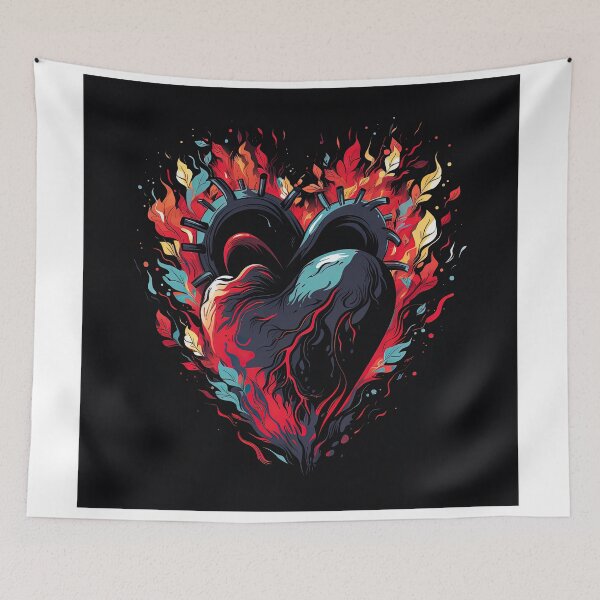 Item preview, harmonious heart beating in rhythm designed and sold by artyficial-.