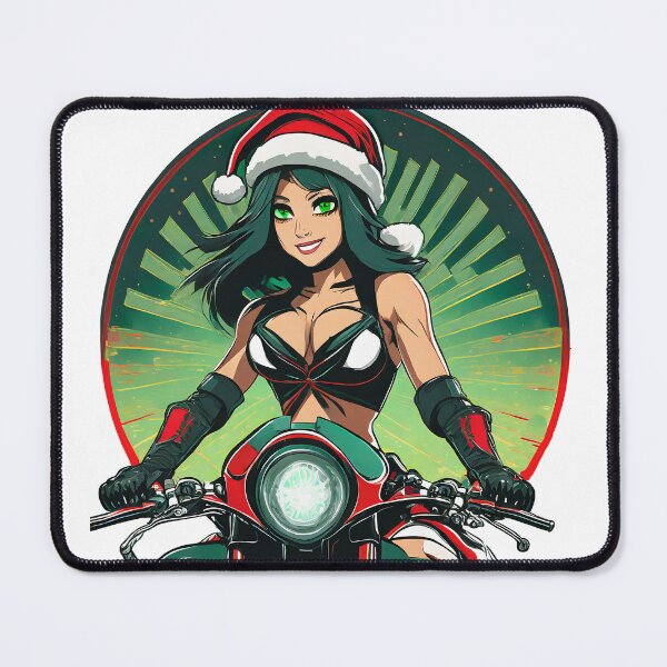 Item preview, Christmas Elf on a Motorcycle designed and sold by BADESIGNZZ.