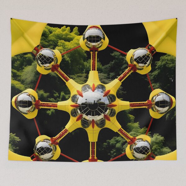 Item preview, Fractal Wonder: Belgium's Atomium designed and sold by AI-Only Creations.