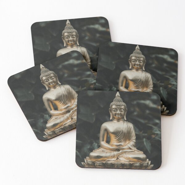 Item preview, Golden Buddha in lotus position designed and sold by TeeDesignMaster.