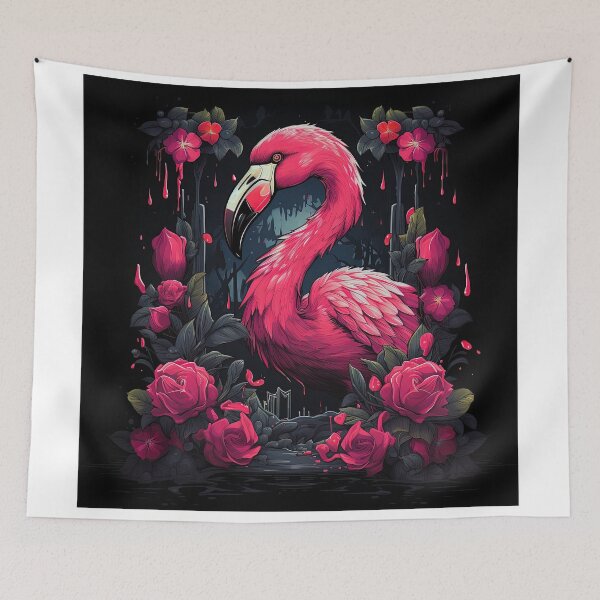 Item preview, pink flamant rose designed and sold by artyficial-.