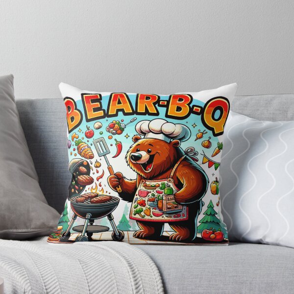 Item preview, Bear-B-Q the Grill Master Bear Barbecuing Bear designed and sold by divinedeco1925.
