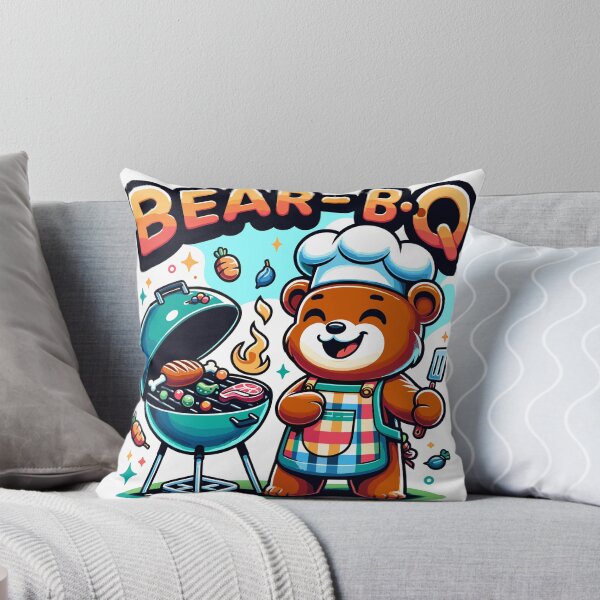 Item preview, Bear-B-Q the Grill Master Bear Barbecuing Bear designed and sold by divinedeco1925.