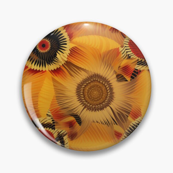 Item preview, Surreal Sunflowers:digital surrealism,orange-bronze,Igbo art,Fractal graphic,  designed and sold by WhiteWolfe0127.
