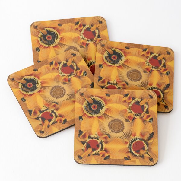 Item preview, Surreal Sunflowers:digital surrealism,orange-bronze,Igbo art,Fractal graphic,  designed and sold by WhiteWolfe0127.