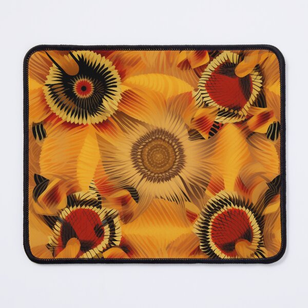 Item preview, Surreal Sunflowers:digital surrealism,orange-bronze,Igbo art,Fractal graphic, designed and sold by WhiteWolfe0127.