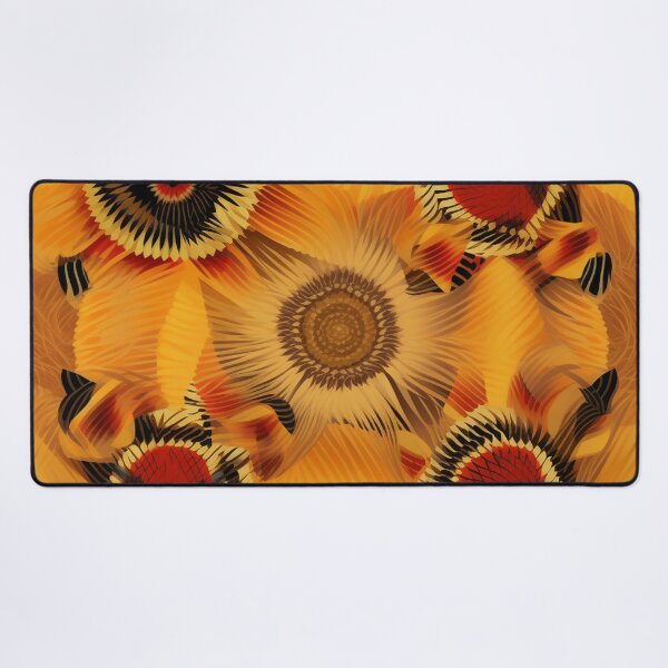 Item preview, Surreal Sunflowers:digital surrealism,orange-bronze,Igbo art,Fractal graphic, designed and sold by WhiteWolfe0127.