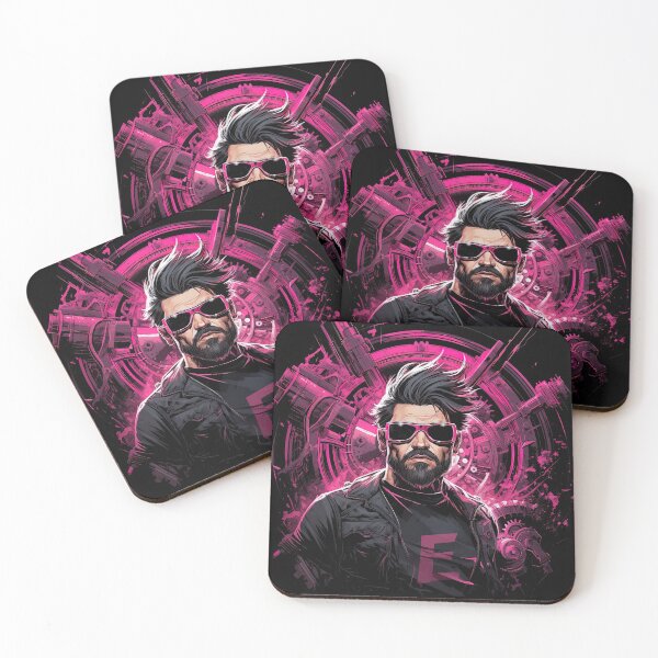 Item preview, pink powerhouse cool beard guy designed and sold by artyficial-.