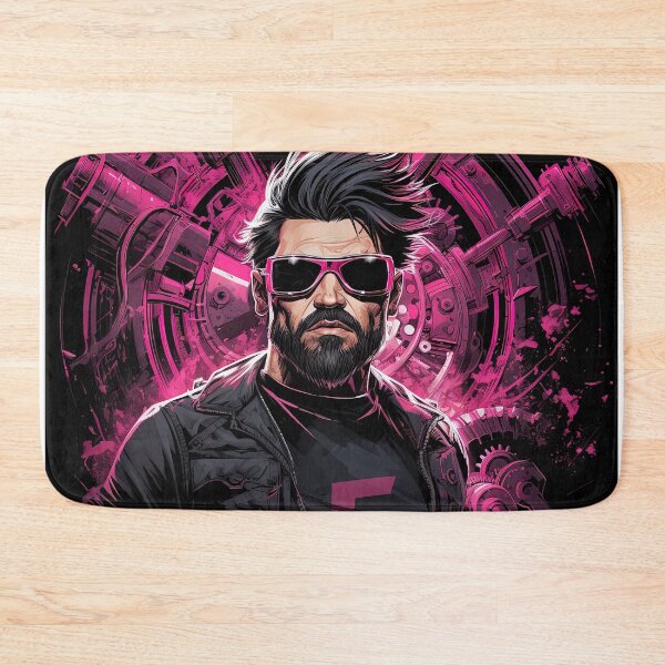 Item preview, pink powerhouse cool beard guy designed and sold by artyficial-.