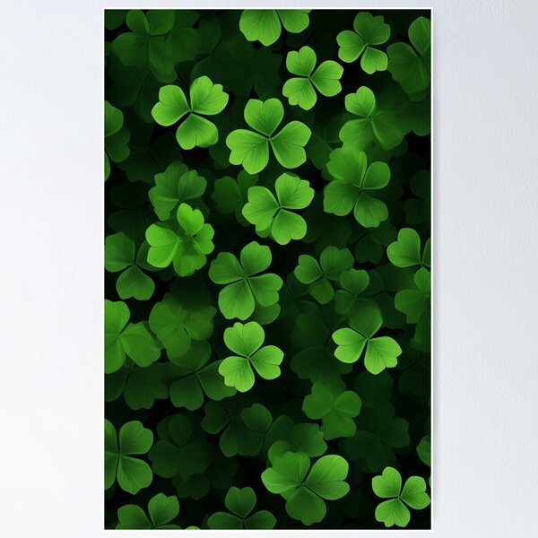Item preview, Shamrock leaves pattern designed and sold by ffkj09.