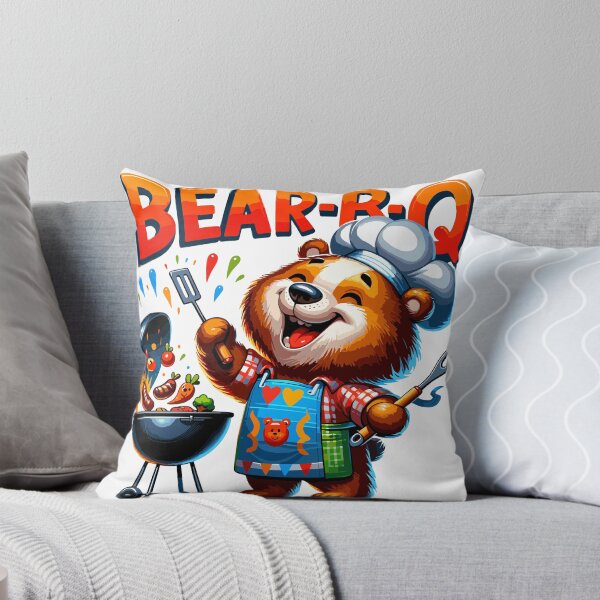 Item preview, Bear-B-Q the Grill Master Bear Barbecuing Bear designed and sold by divinedeco1925.