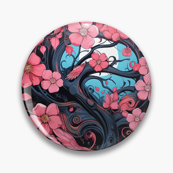 Item preview, pink prunus moonlight designed and sold by artyficial-.