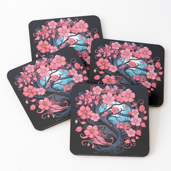 Item preview, pink prunus moonlight designed and sold by artyficial-.