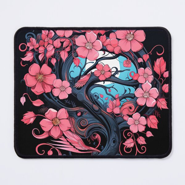 Item preview, pink prunus moonlight designed and sold by artyficial-.