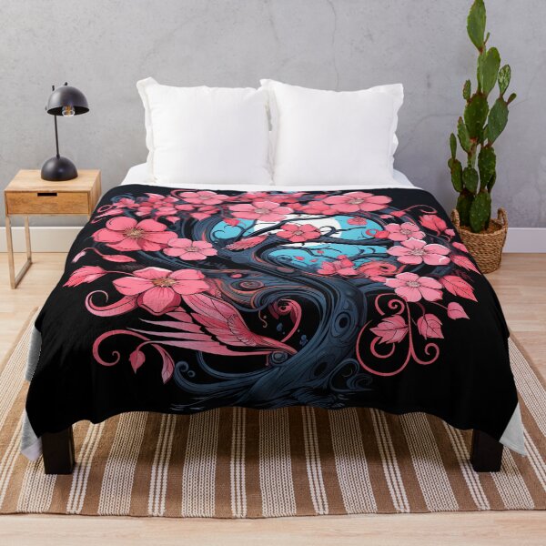 Item preview, pink prunus moonlight designed and sold by artyficial-.