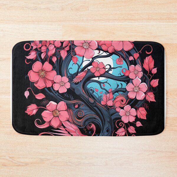 Item preview, pink prunus moonlight designed and sold by artyficial-.