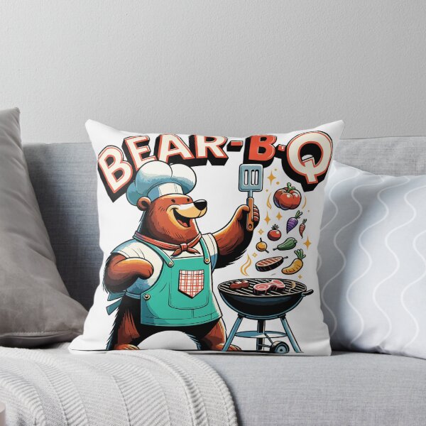 Item preview, Bear-B-Q the Grill Master Bear Barbecuing Bear designed and sold by divinedeco1925.
