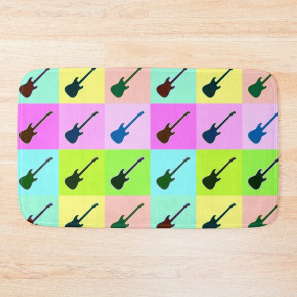 Item preview, Vibrant Strat Style Electric Guitar Warhol Inspired Artwork designed and sold by kakarikihill.