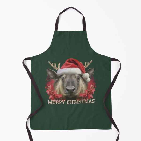 Item preview, Christmas T-shirt Moose- Merpy Christmas with Santa hat designed and sold by Gadget80.