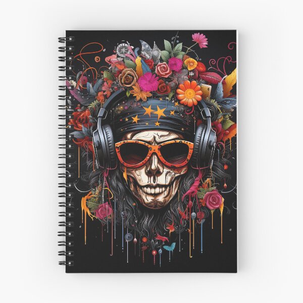 Item preview, skull muertos listening to music designed and sold by artyficial-.