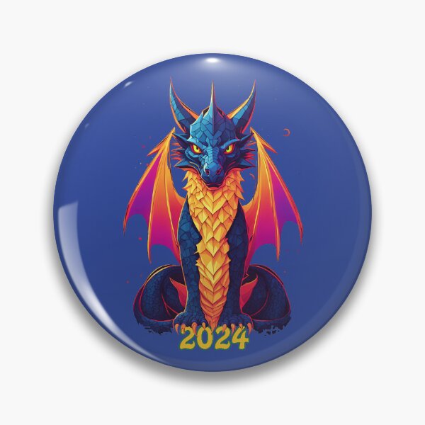 Item preview, Mystical Dragon  Neon Elegance for the Year 2024 designed and sold by leyfinder.