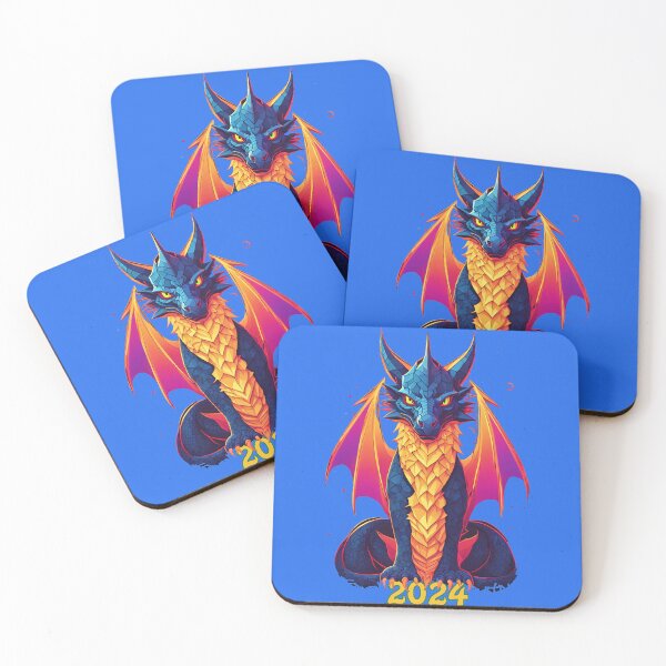 Item preview, Mystical Dragon  Neon Elegance for the Year 2024 designed and sold by leyfinder.
