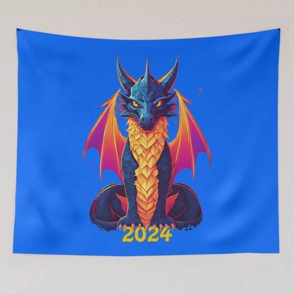 Item preview, Mystical Dragon  Neon Elegance for the Year 2024 designed and sold by leyfinder.