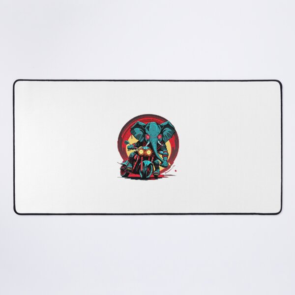 Item preview, Elephant racing on a motorcycle designed and sold by BADESIGNZZ.