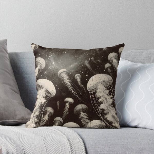 Item preview, Stellar Jellyfish Waltz Through Night Seas designed and sold by PictorialWhimsy.