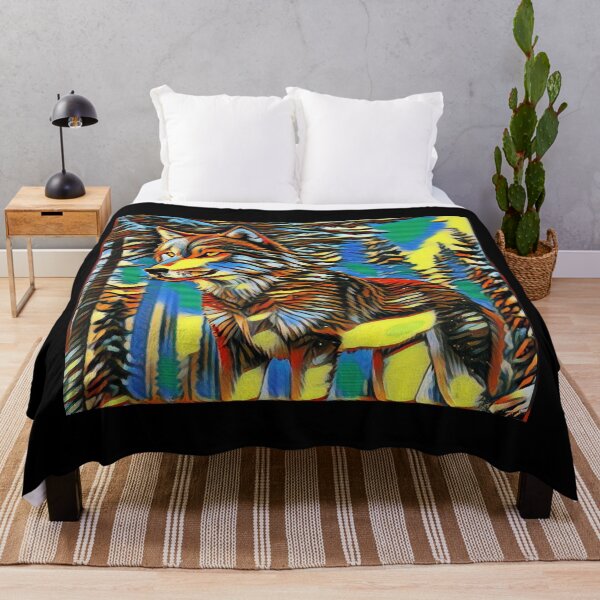Item preview, Colorful Wolf Print designed and sold by TGAL2.