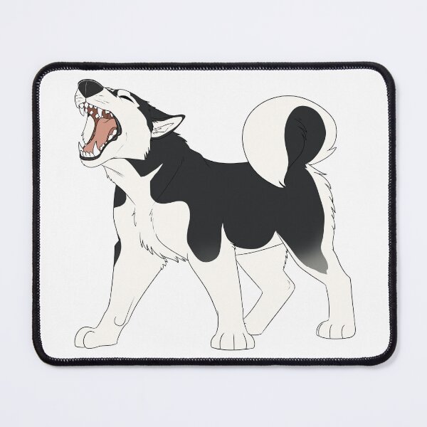 Item preview, Yelling Siberian Husky (Black & White) designed and sold by CosmicFatality.