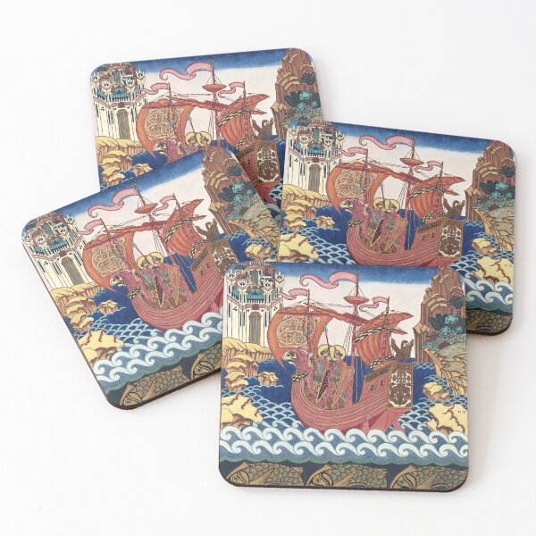 Item preview, Saints Boris and Gleb On The Ship - Ivan Bilibin designed and sold by forgottenbeauty.