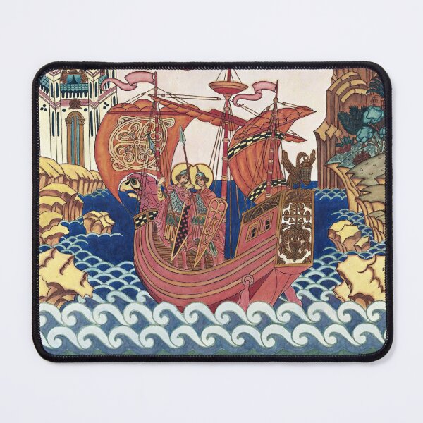 Item preview, Saints Boris and Gleb On The Ship - Ivan Bilibin designed and sold by forgottenbeauty.