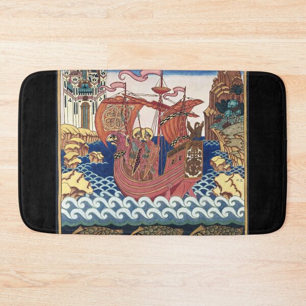Item preview, Saints Boris and Gleb On The Ship - Ivan Bilibin designed and sold by forgottenbeauty.