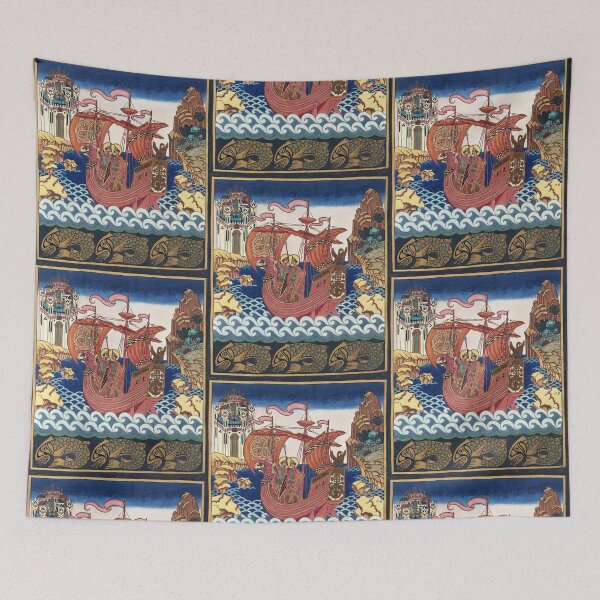Item preview, Saints Boris and Gleb On The Ship - Ivan Bilibin designed and sold by forgottenbeauty.