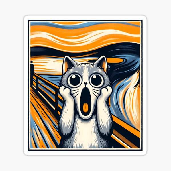 Item preview, Purrtrait Meowsterpiece - Funny Cat Parody of Classic Art  designed and sold by ZeLittleFamily.
