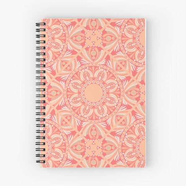 Item preview, Parfait Peach Plethora Dot Mandala Diamond Tile designed and sold by Triplicate Limited.