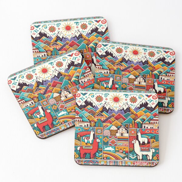 Item preview, Colorful Andean Cultural Peruvian Tapestry designed and sold by ARVA-Digital.