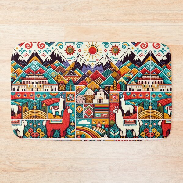 Item preview, Colorful Andean Cultural Peruvian Tapestry designed and sold by ARVA-Digital.