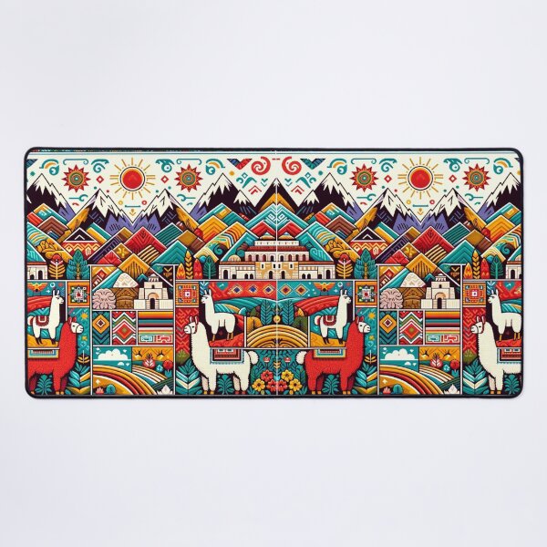 Item preview, Colorful Andean Cultural Peruvian Tapestry designed and sold by ARVA-Digital.